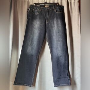 Men's Dark Wash Straight Jeans